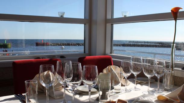 Restaurant Arken i Køge - udsigt mod havet