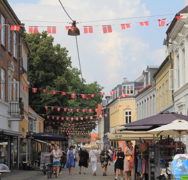 gågaden nørregade shopping sommer