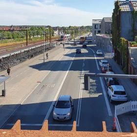 Stationsbroen i køge - udsigt mod syd